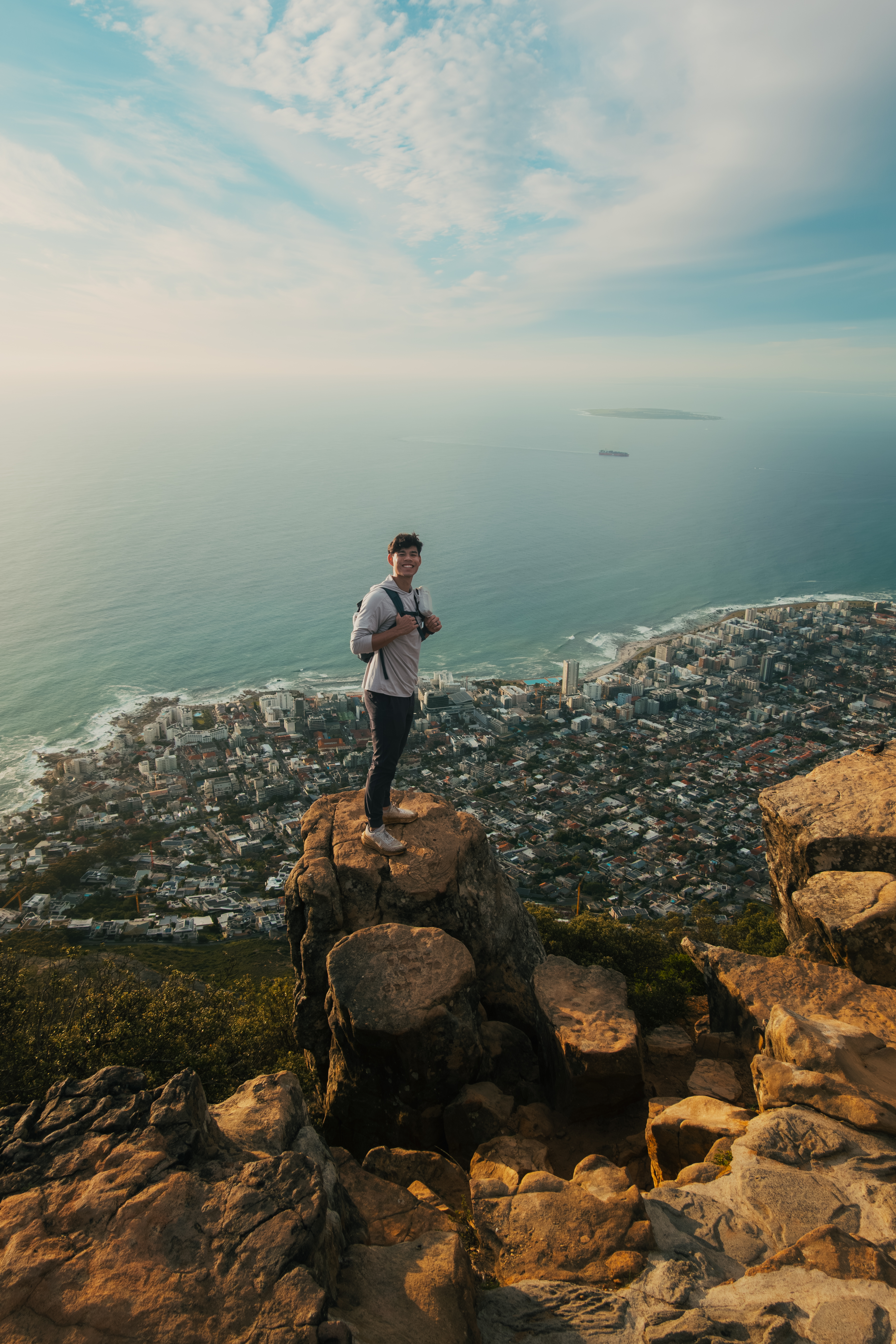 Josh on Lion's Head above Cape Town