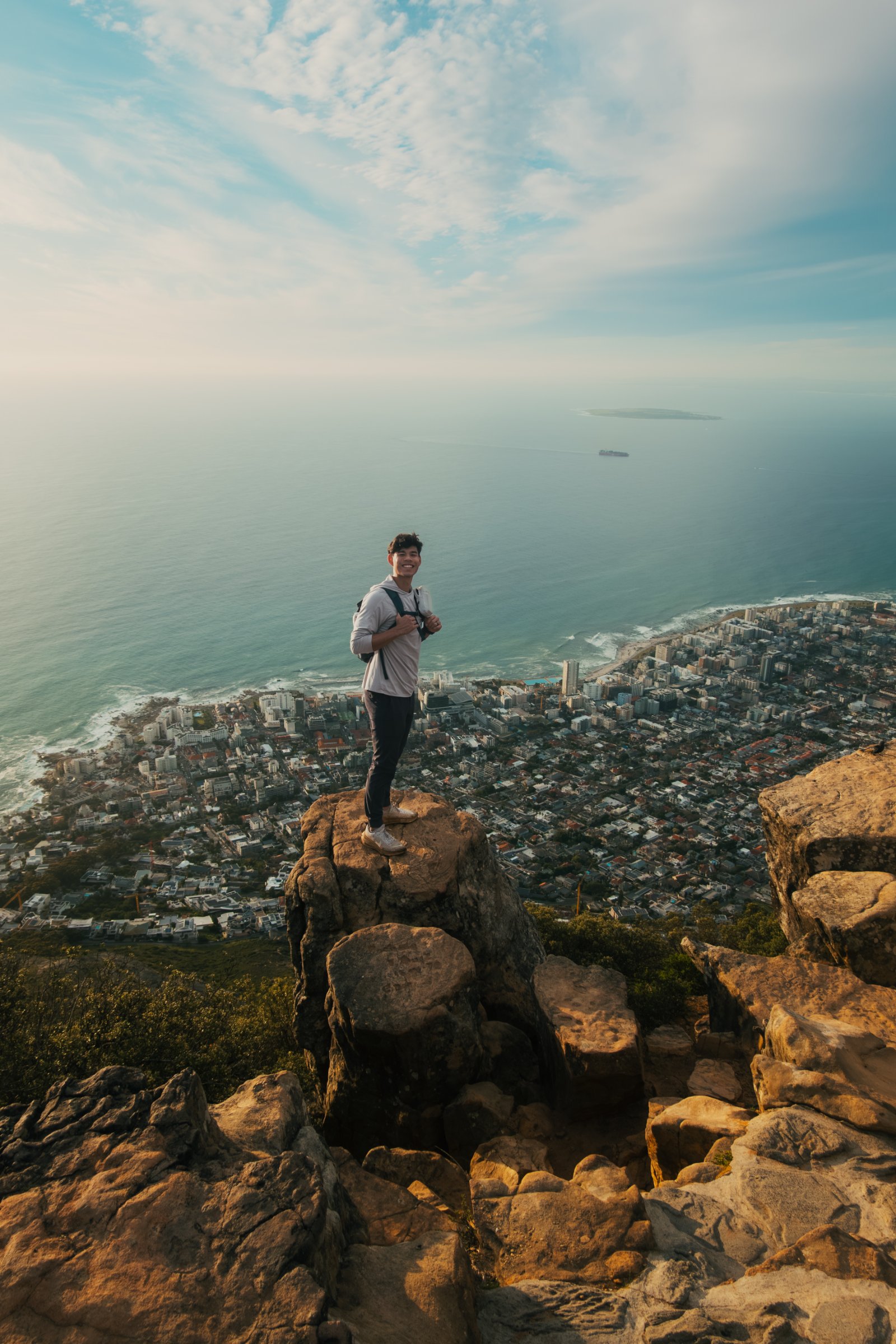 Josh on Lion's Head above Cape Town