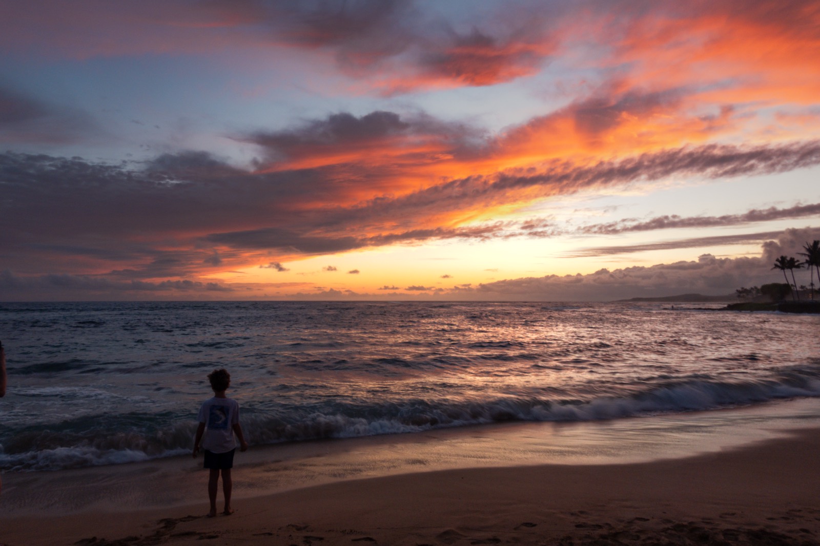 Poʻipū at sunset, Kauaʻi