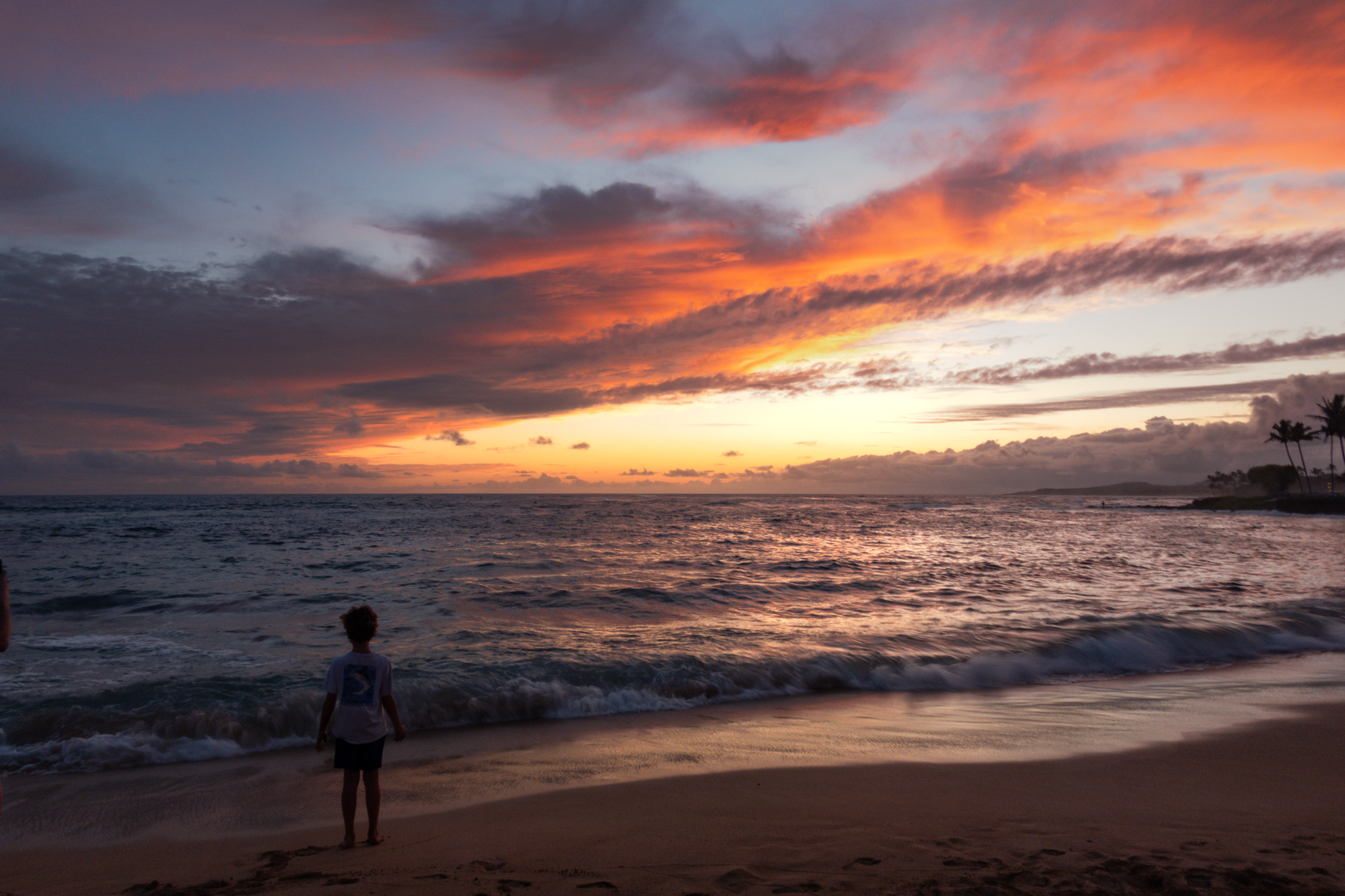 Poʻipū at sunset, Kauaʻi